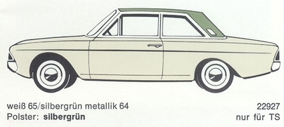 Weiss 65 / Silbergrn Metallik 64