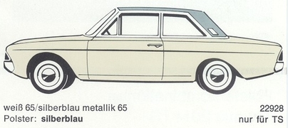 Weiss 65 / Silberblau Metallik 65