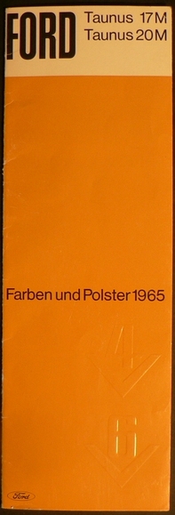 Farben- und Polster-Prospekt Taunus P5, 1965